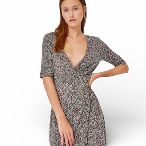 NWT Stradivarius Cross Over Ruffle Trim Dress - PTP 20